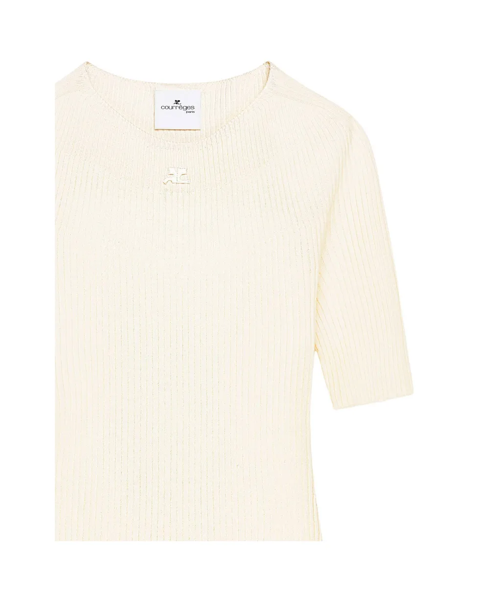 Solar Crewneck Short-Sleeved Jumper