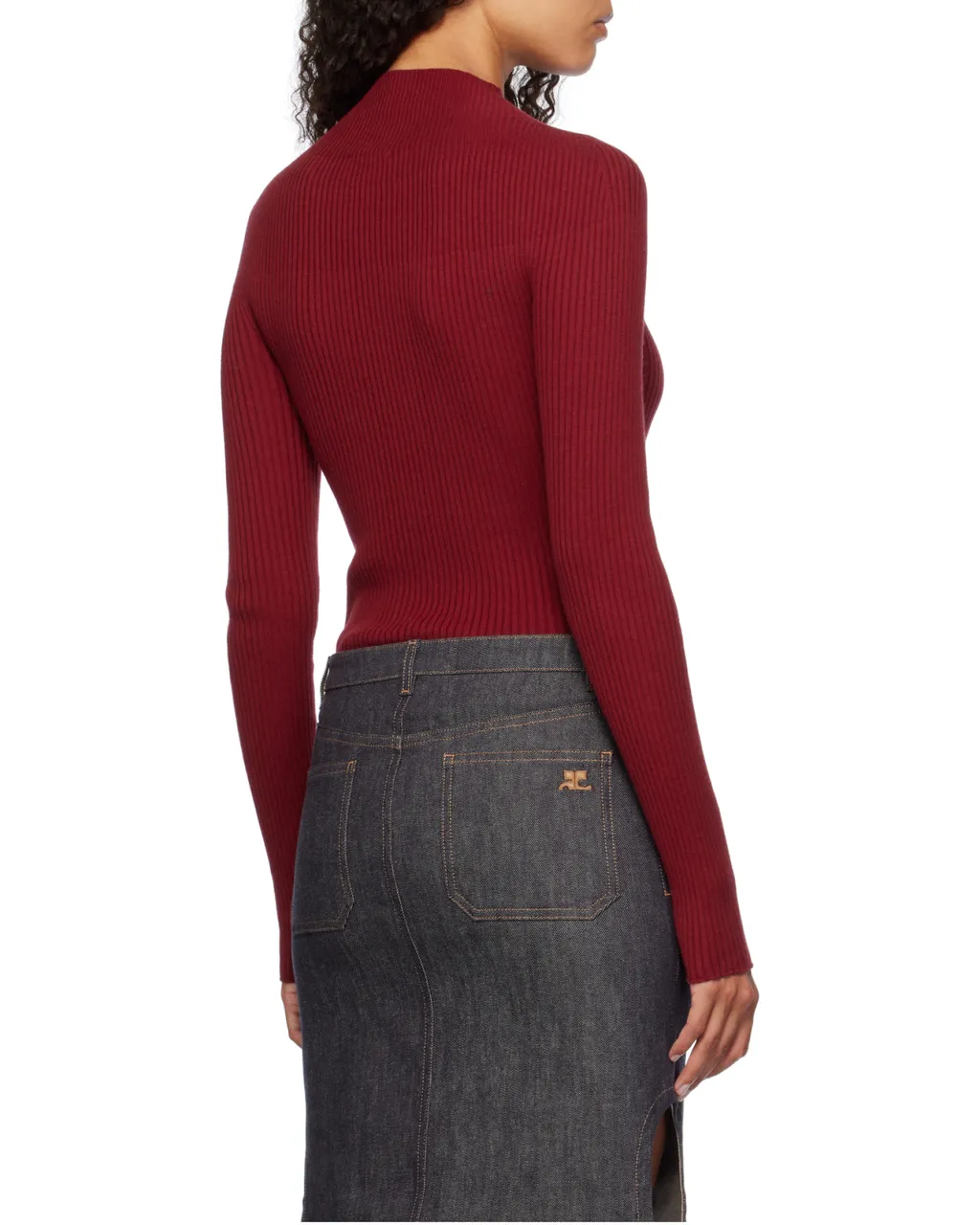 Long-Sleeve Ribbed Top