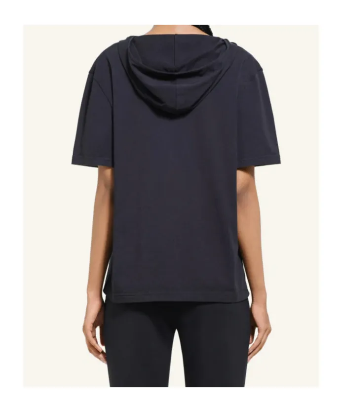 Logo Embroidered Hooded T-Shirt
