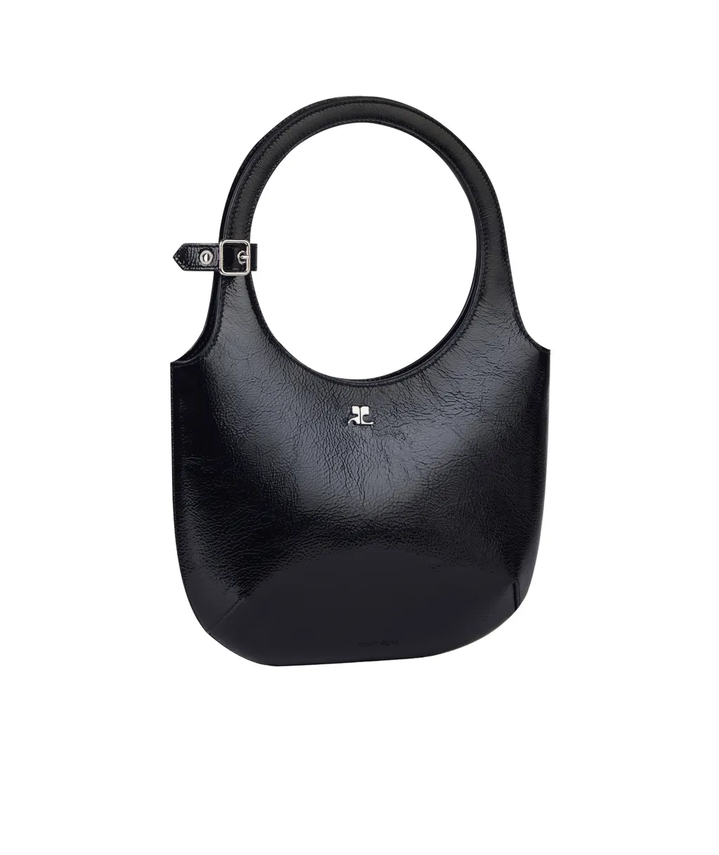 Logo Plaque Top Handle Bag