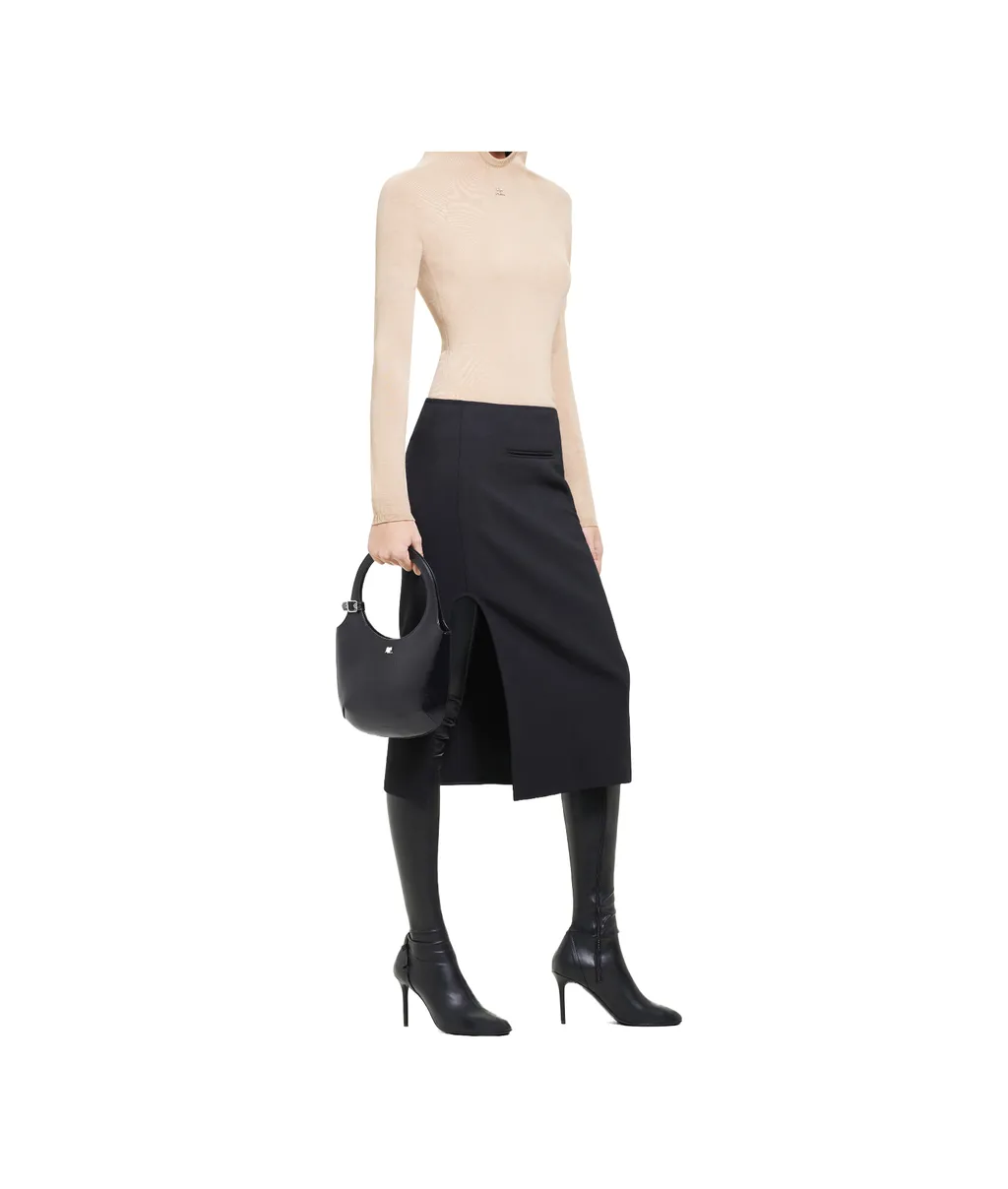 Logo Plaque Top Handle Bag