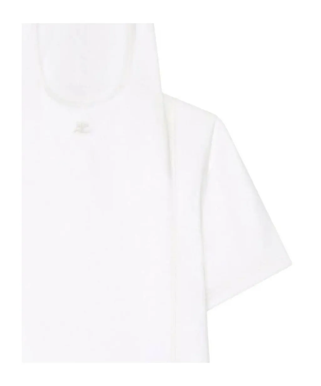 Logo Embroidered Hooded T-Shirt