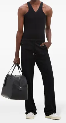 Logo Embroidered Drawstring Pants