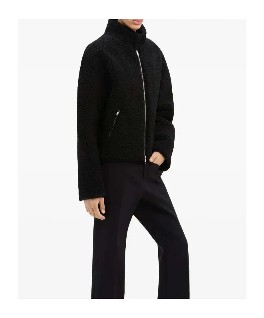 Logo-Patch Fleece Bomber Jacket