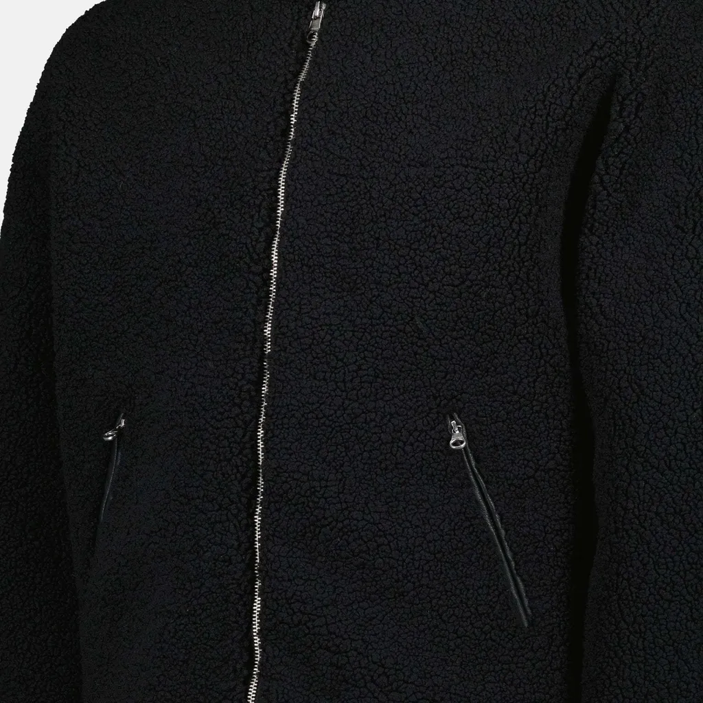 Logo-Patch Fleece Bomber Jacket