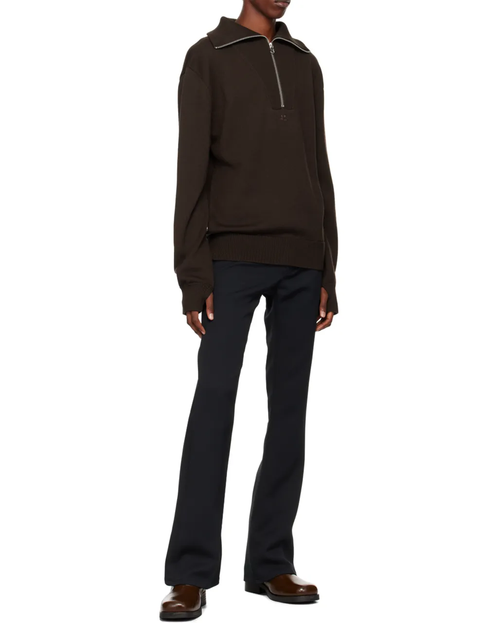 Logo-Embroidered Wool Sweater