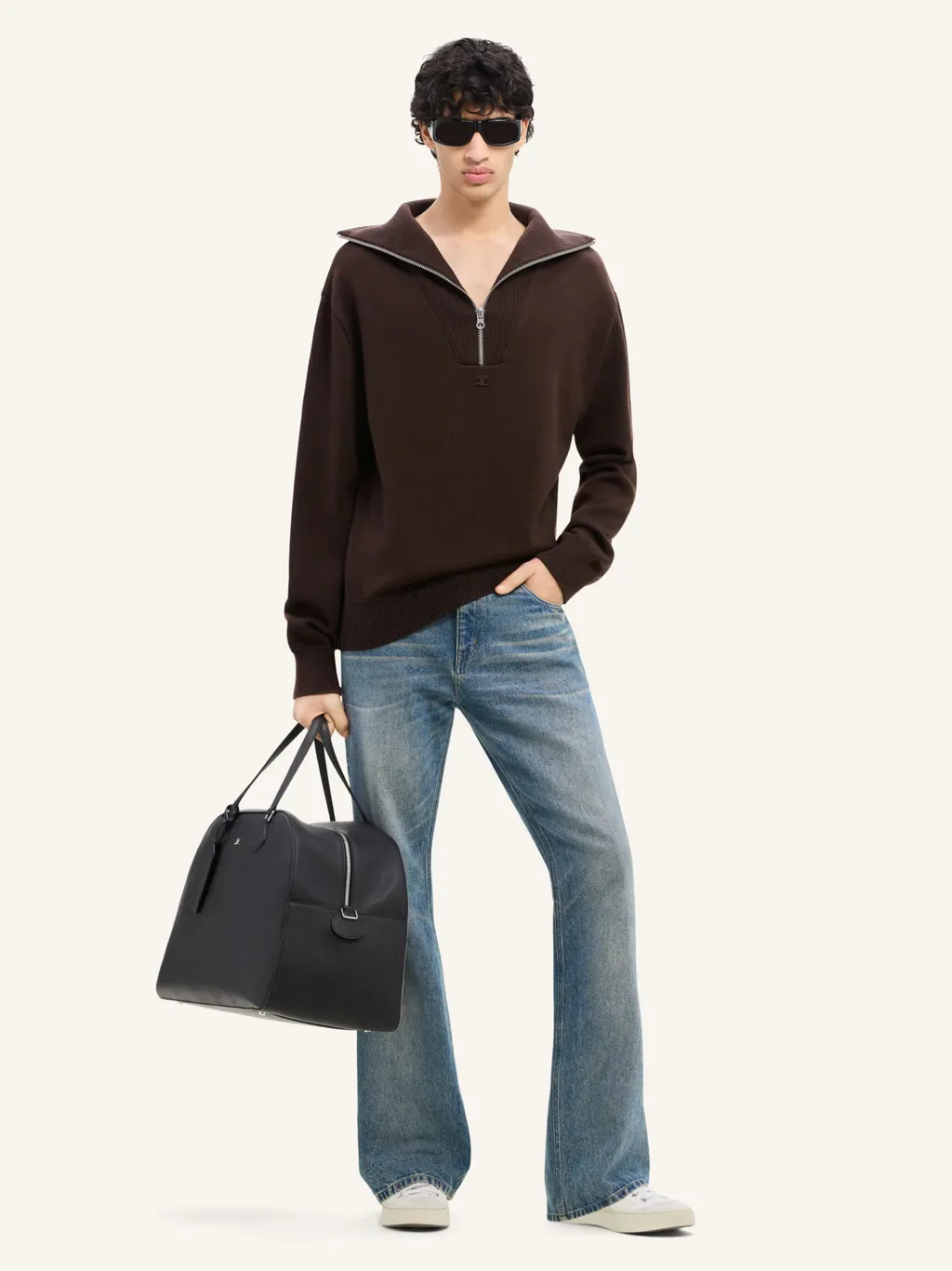 Logo-Embroidered Wool Sweater