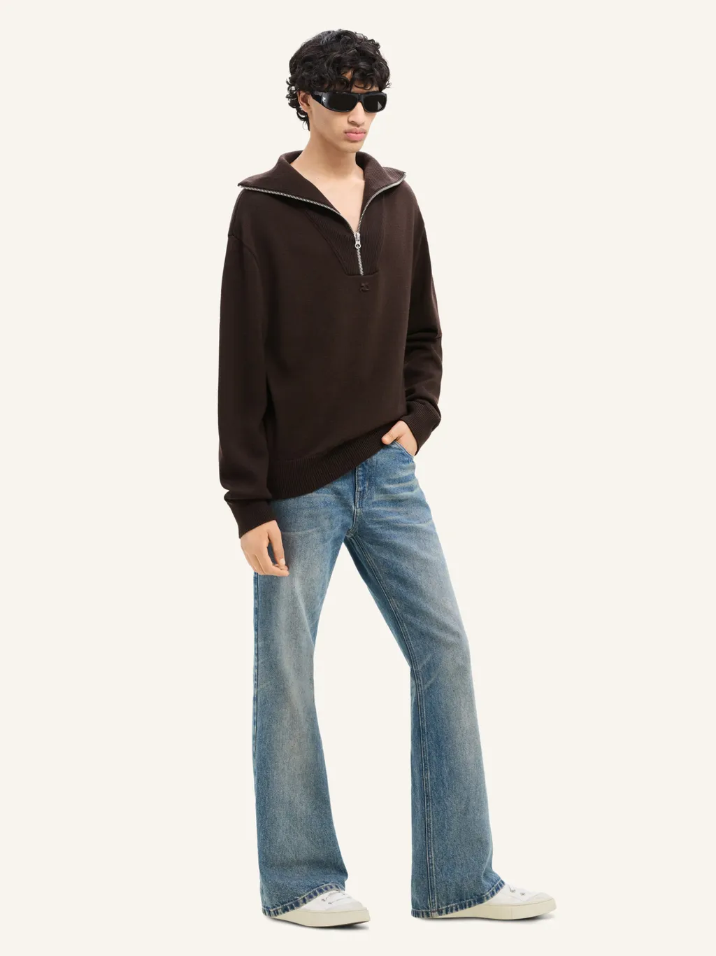 Logo-Embroidered Wool Sweater