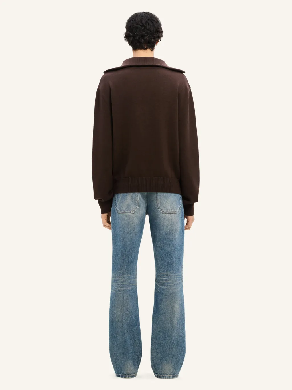 Logo-Embroidered Wool Sweater