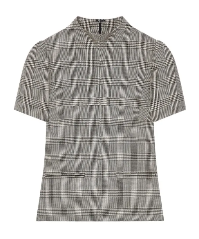 Prince Of Wales-Pattern Short-Sleeved T-Shirt