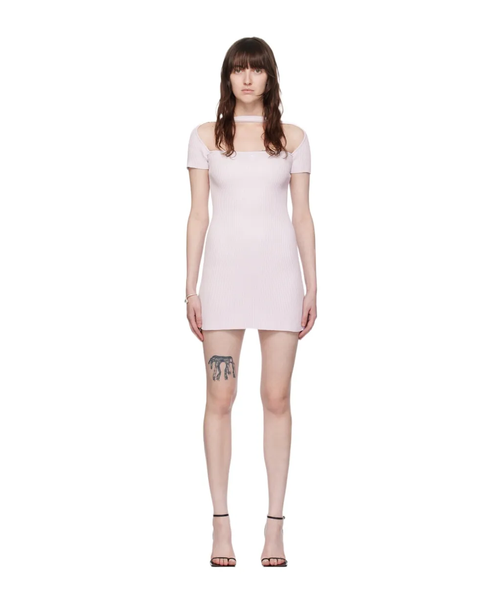 Hyperbole Ribbed Mini-Dress