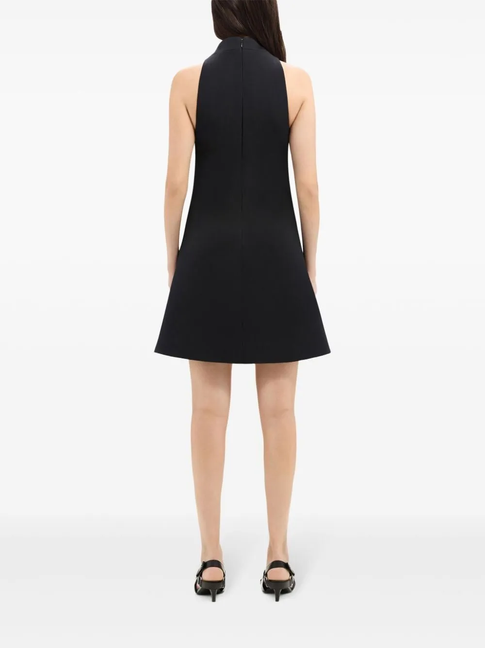 Sleeveless Twill A-Line Dress