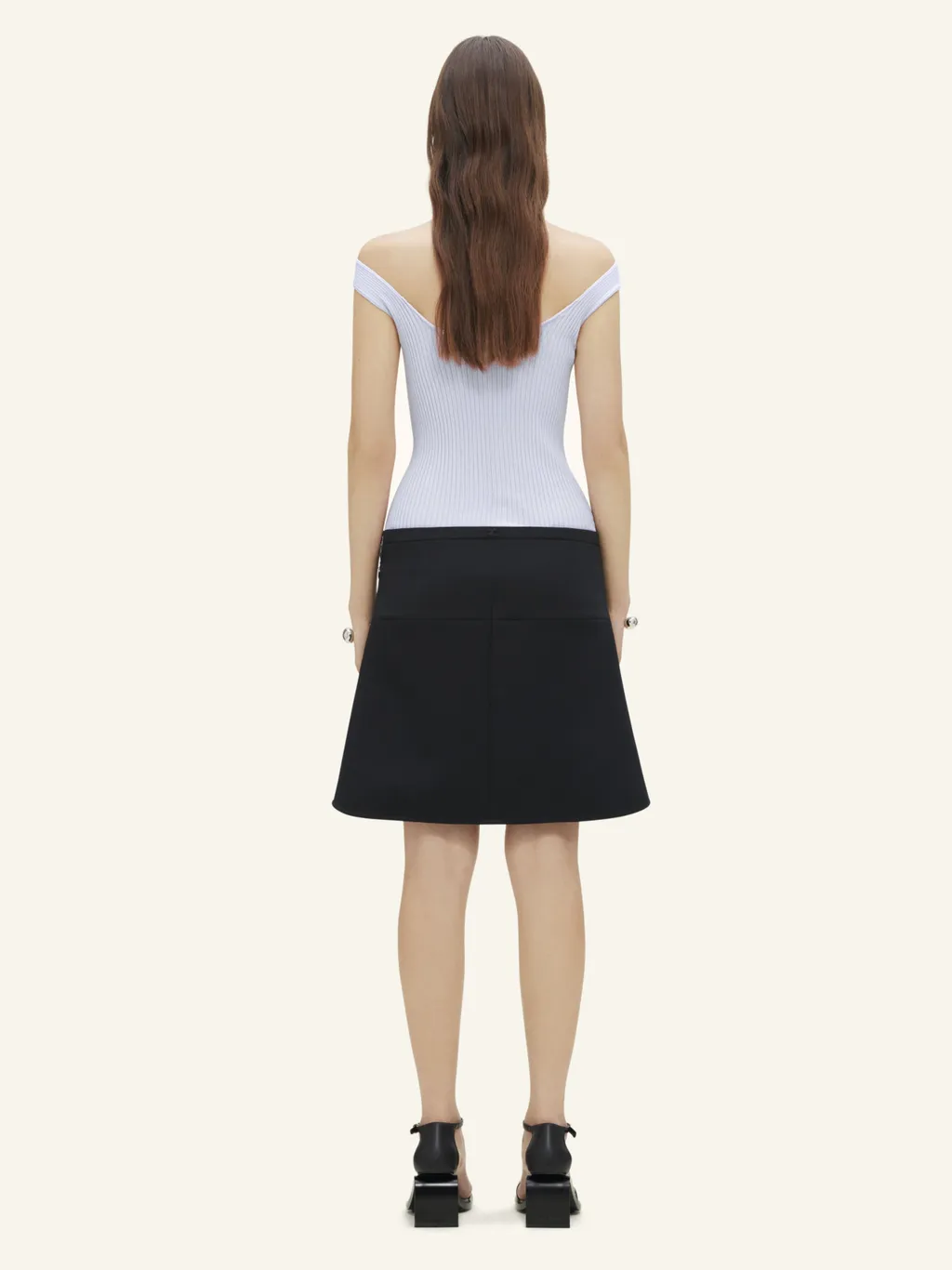 Cut-Out Ribbed Knit Top