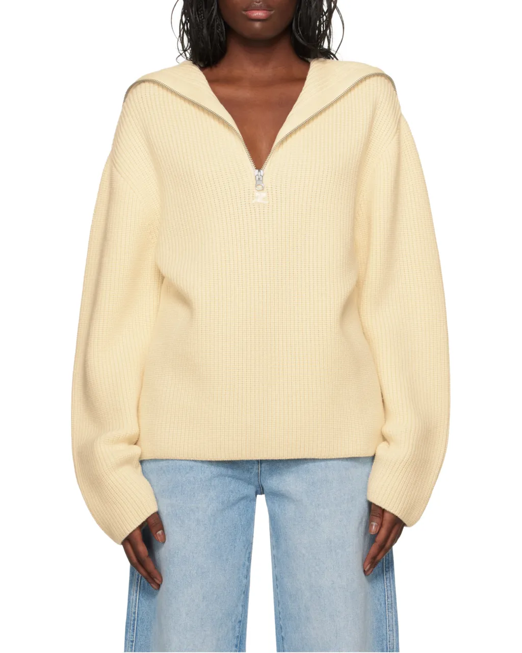 Ribbed Hooded Sweater