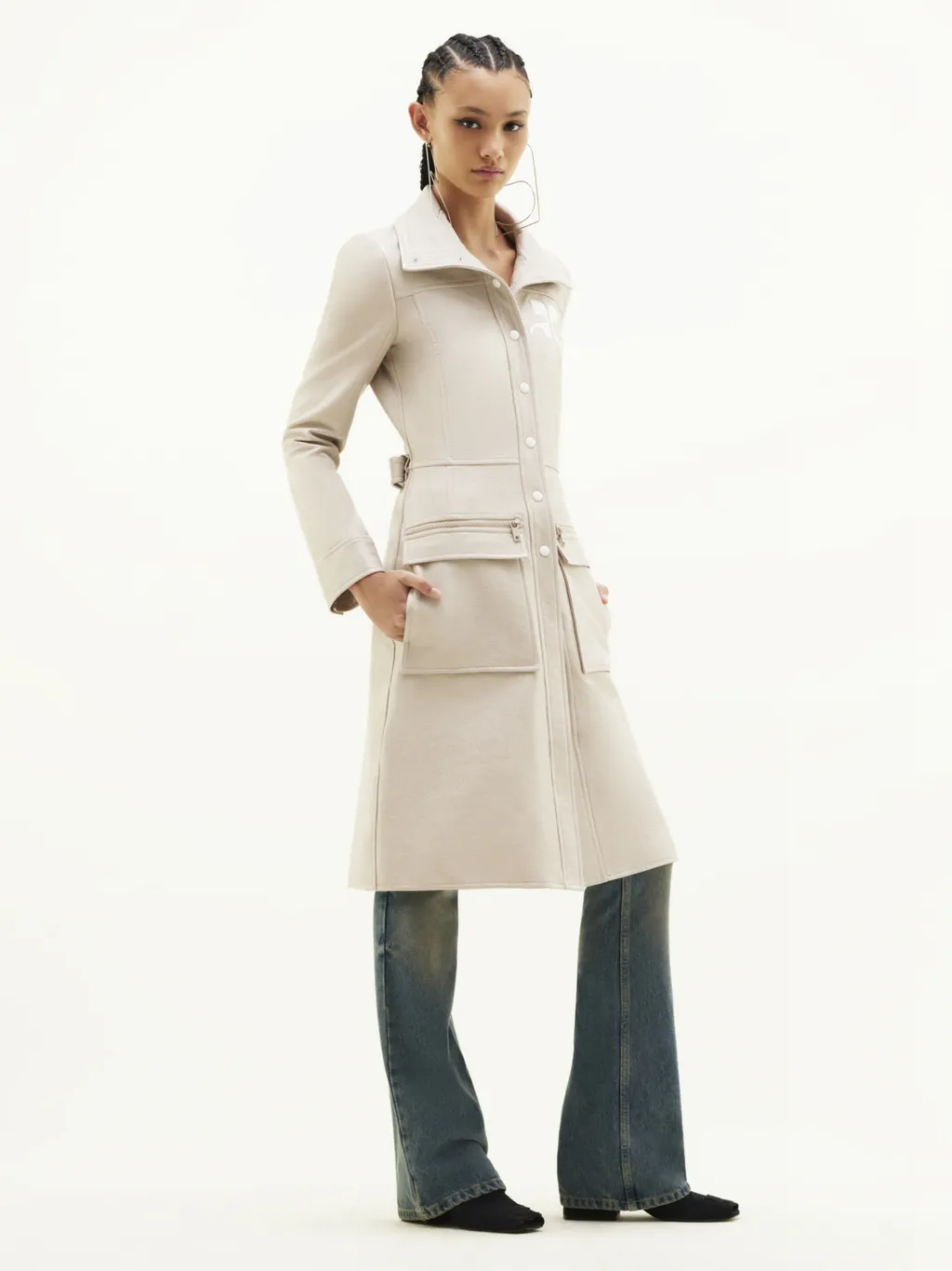 Belted Midi Trench Coat