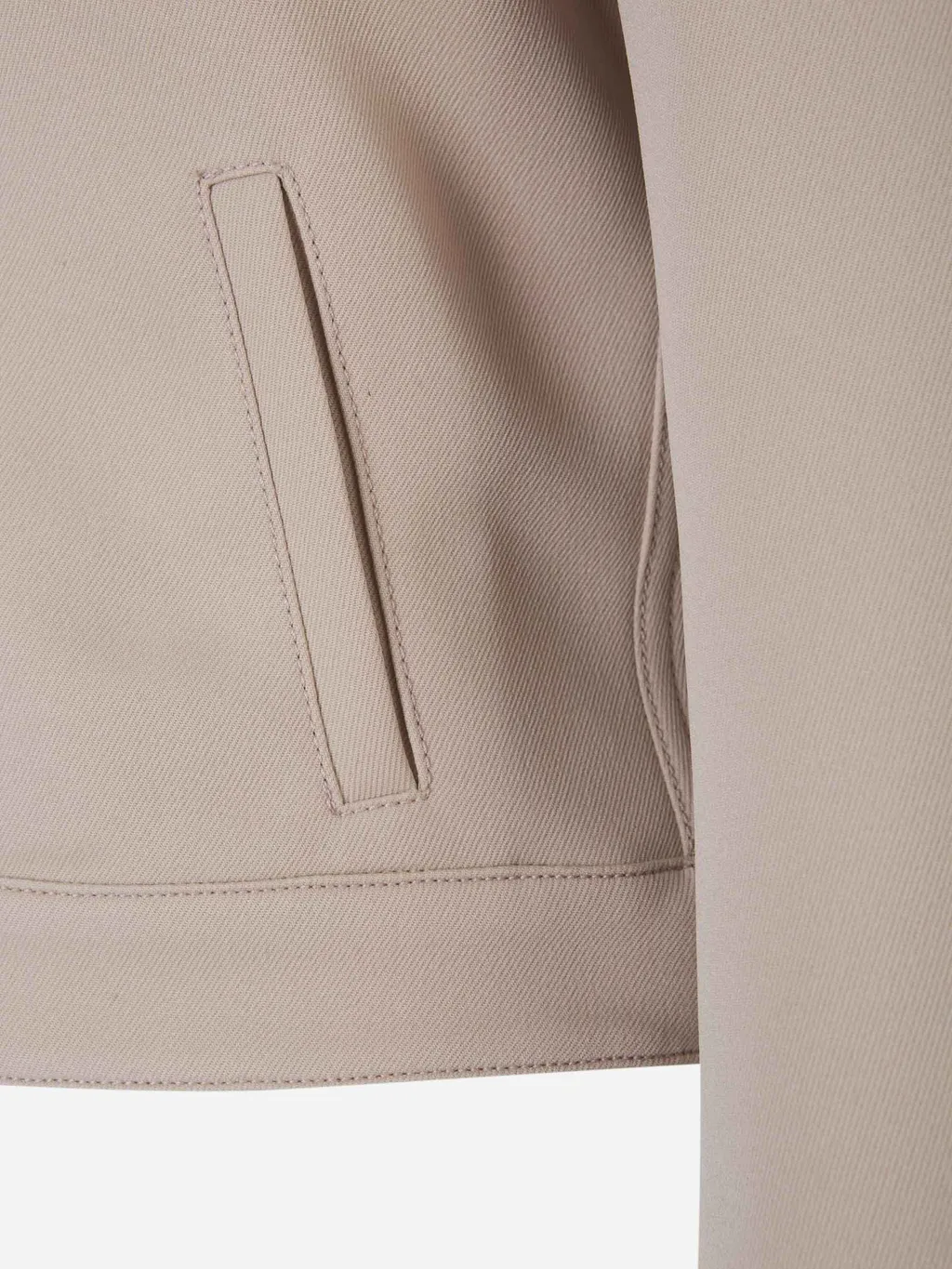 Trucker Button-Fastening Twill Jacket