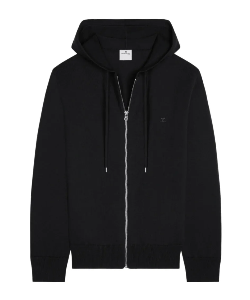Logo Embroidered Zip-Up Jacket