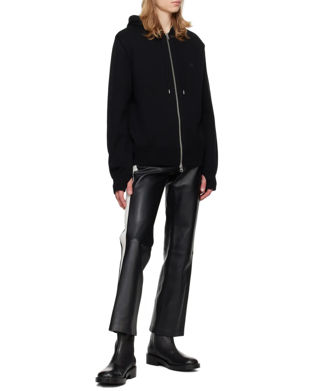Logo Embroidered Zip-Up Jacket