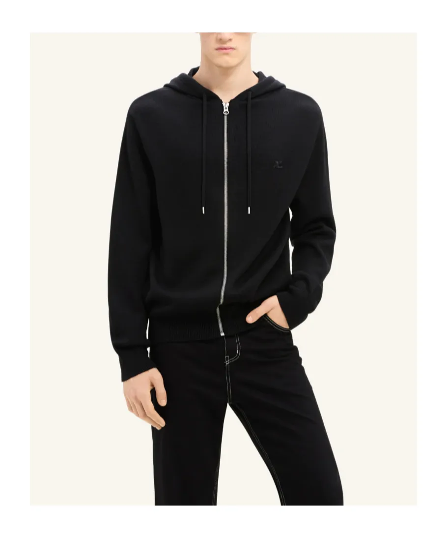 Logo Embroidered Zip-Up Jacket