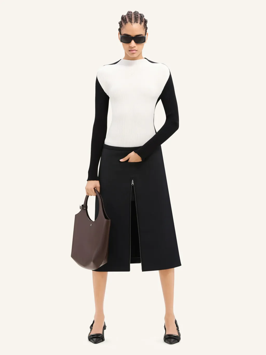 Zip Detailed Skirt