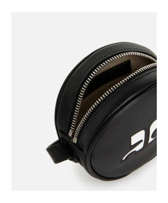 Logo Patch Zip-Up Mini Crossbody Bag