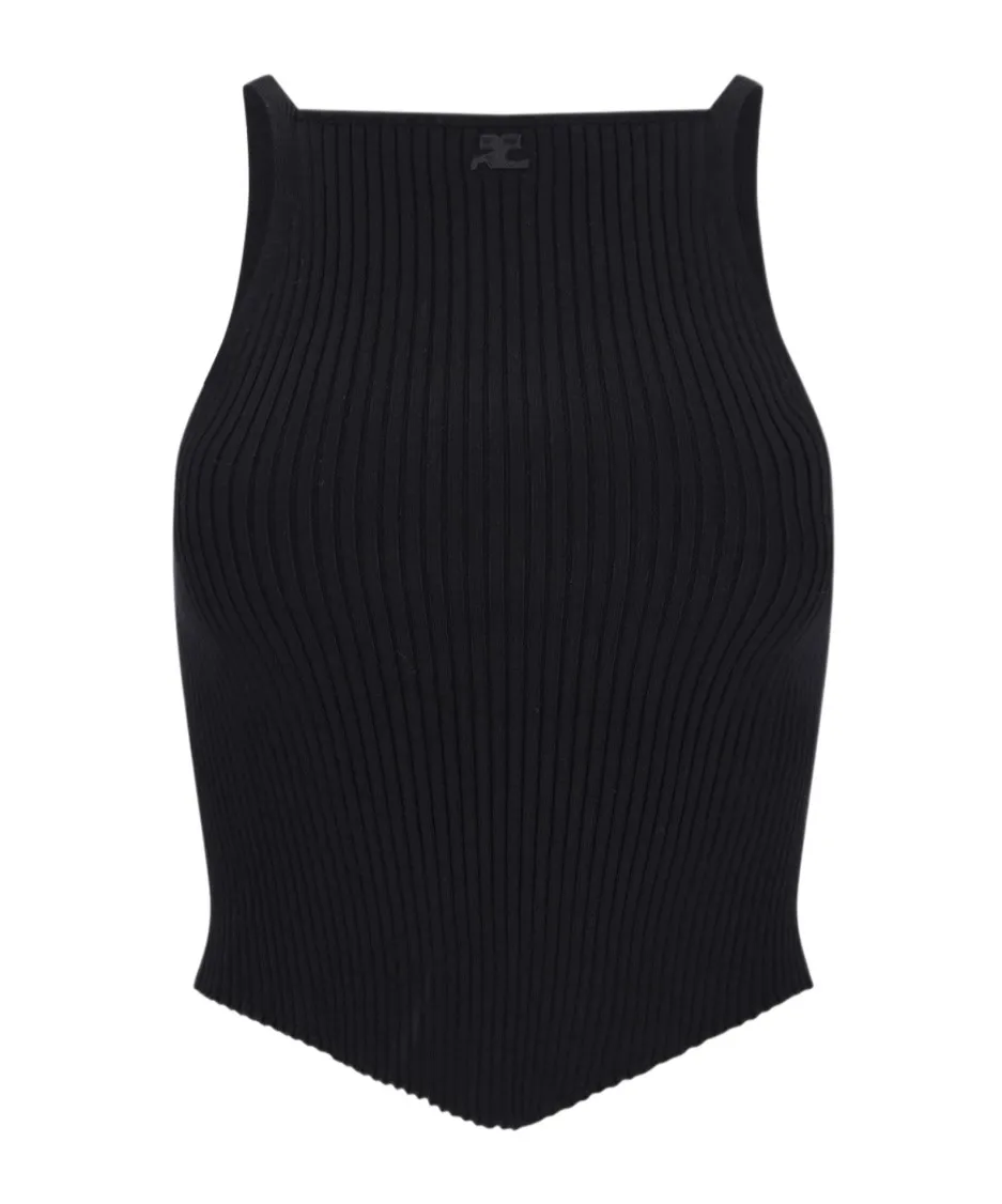 Sleeveless Knitted Top