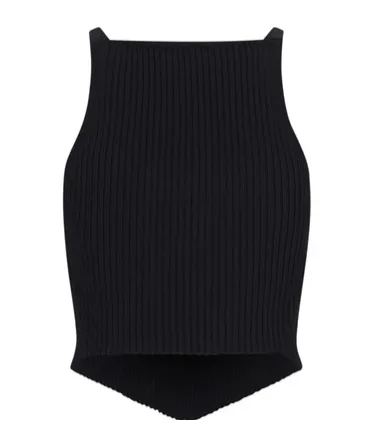 Sleeveless Knitted Top