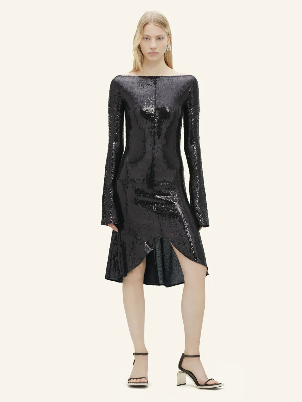 Zipped Ellipse Glitter Dress