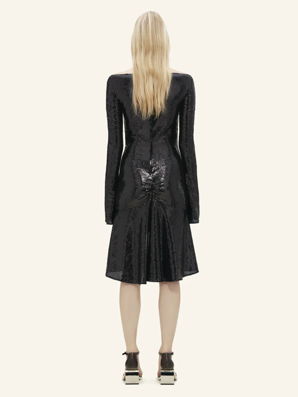 Zipped Ellipse Glitter Dress