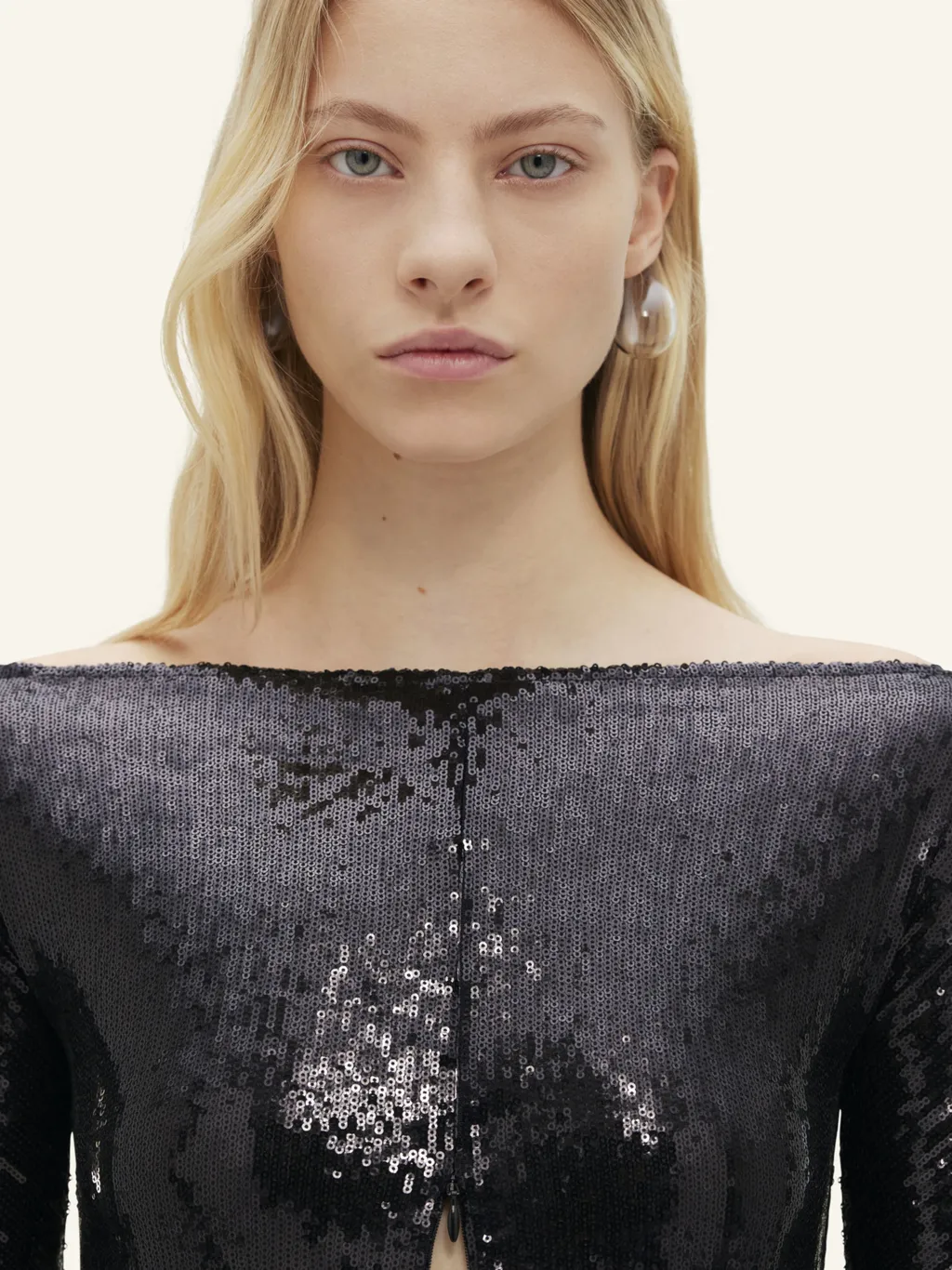 Zipped Ellipse Glitter Dress