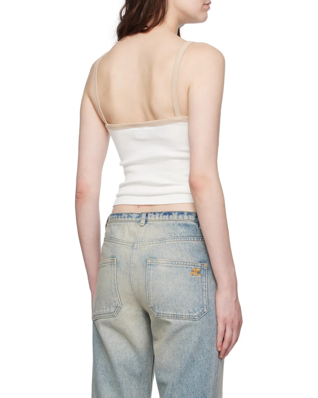 Contrast V-Neck Tank Top