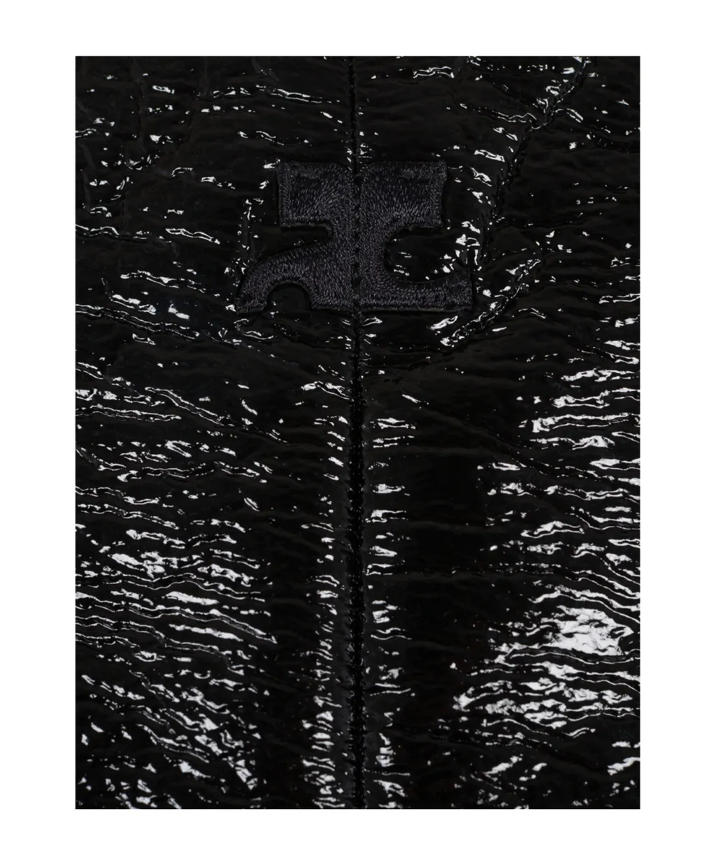 Slash Buckle Vinyl Dress