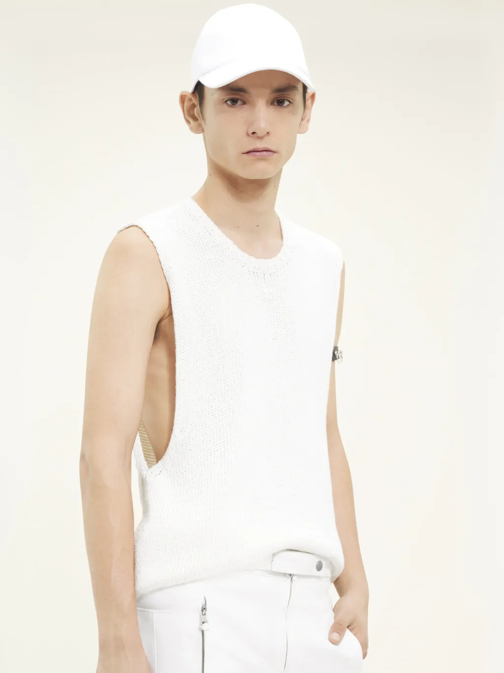 Ribbed-Knit Sleeveless Tank Top