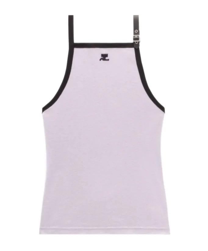 Buckle Contrast Tank Top