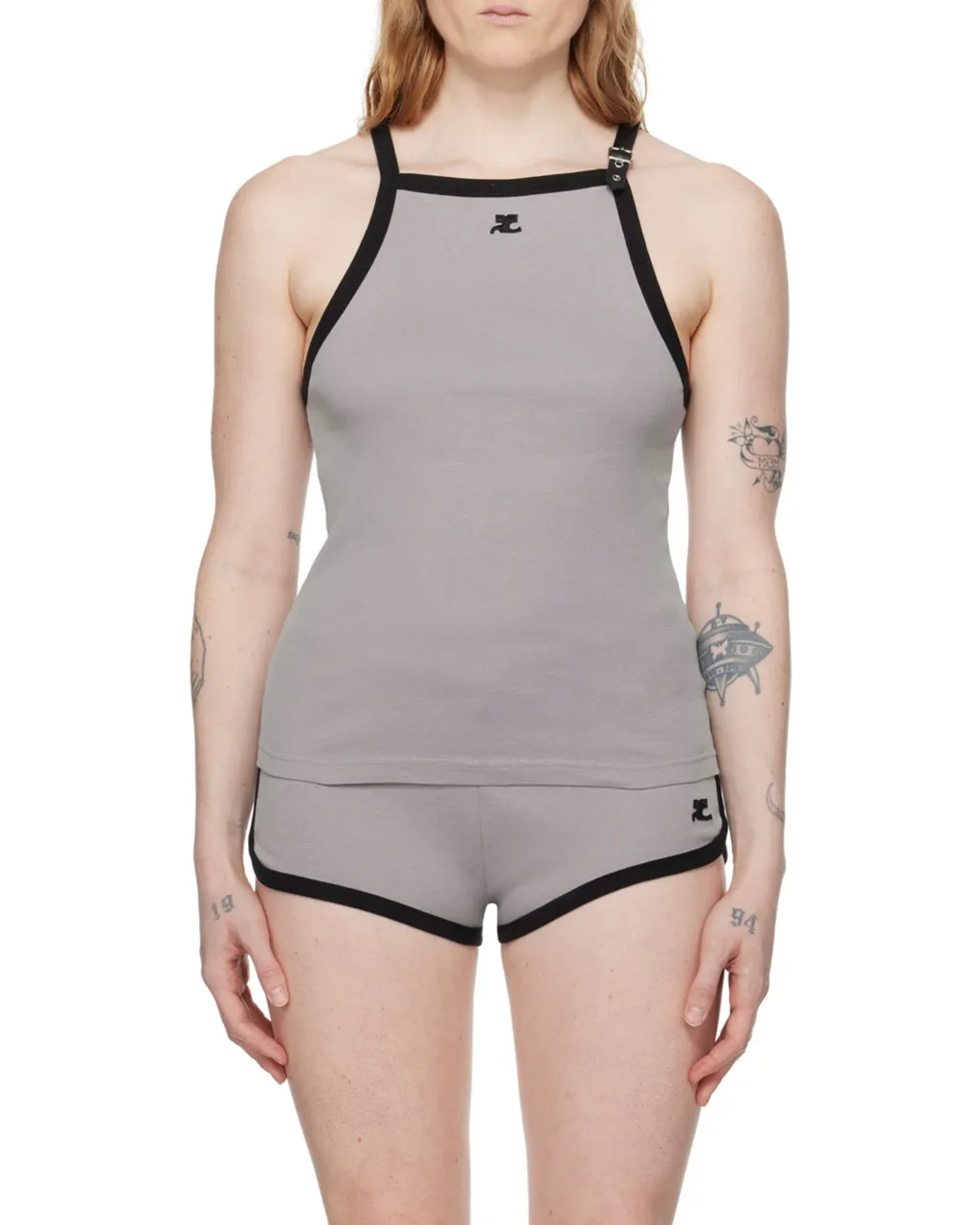 Buckle Contrast Tank Top