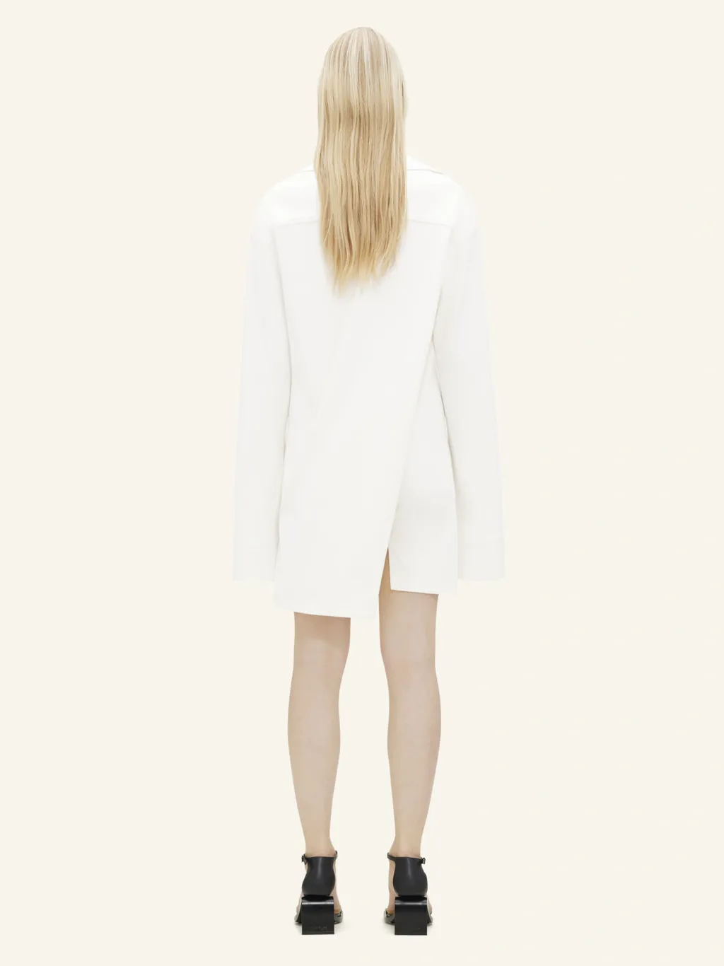 Twist Long-Sleeved Polo Dress