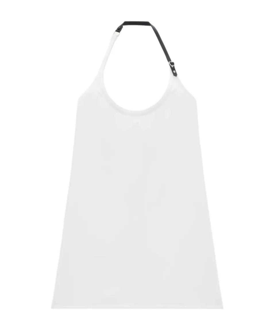 Buckle Babydoll Twill Dress