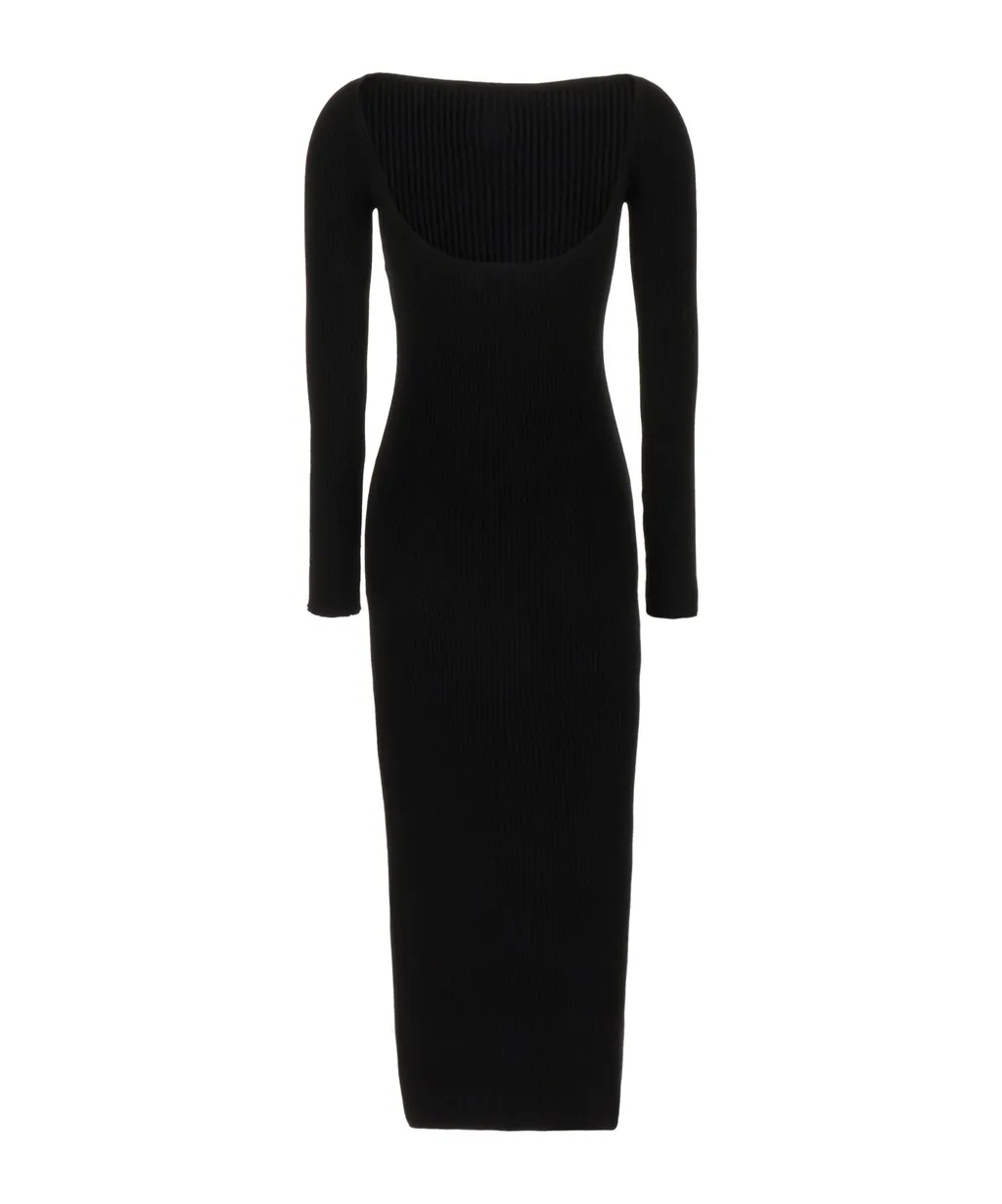 Rib Knit Long Dress