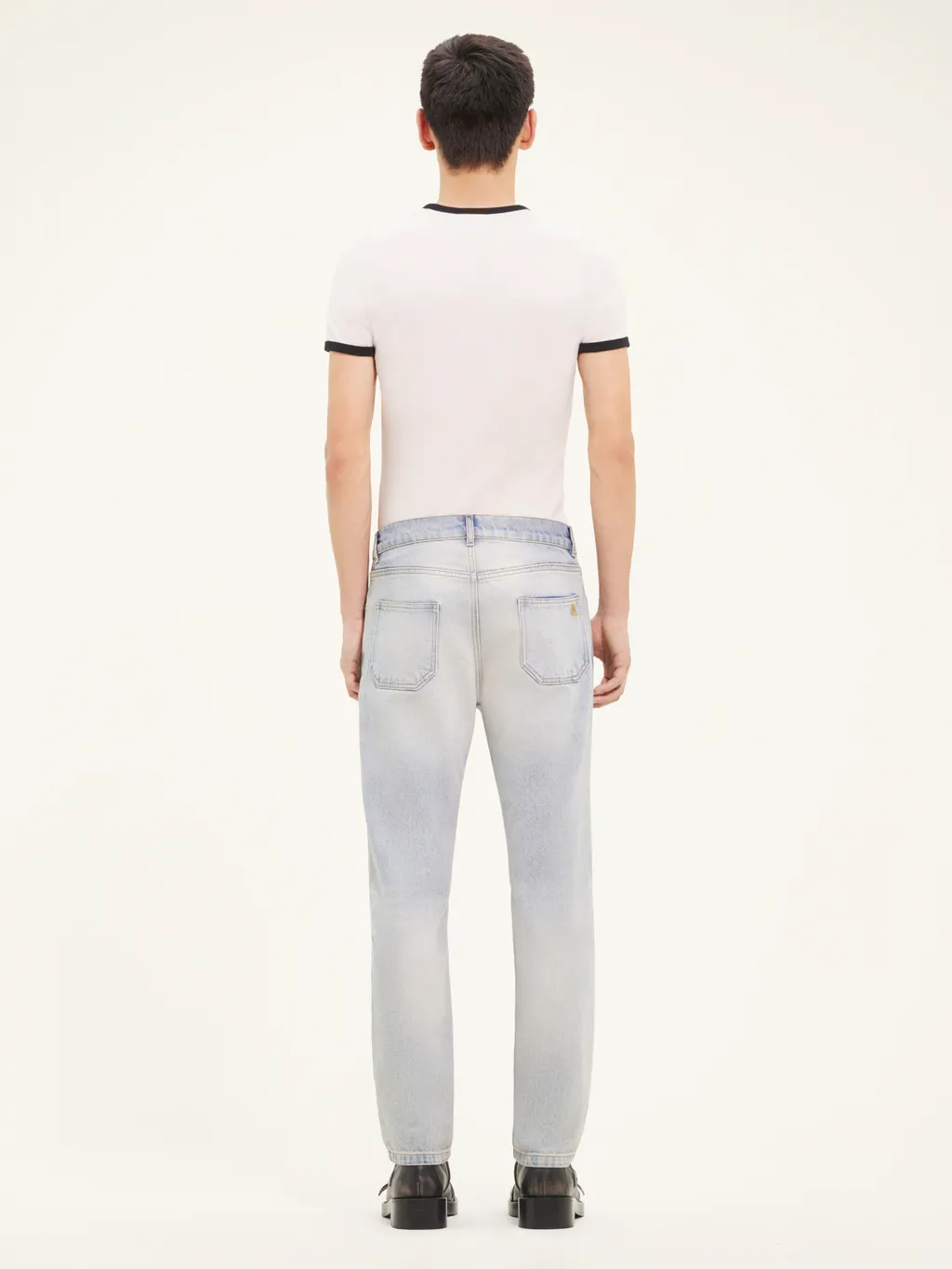 Logo Embroidered Straight Leg Jeans