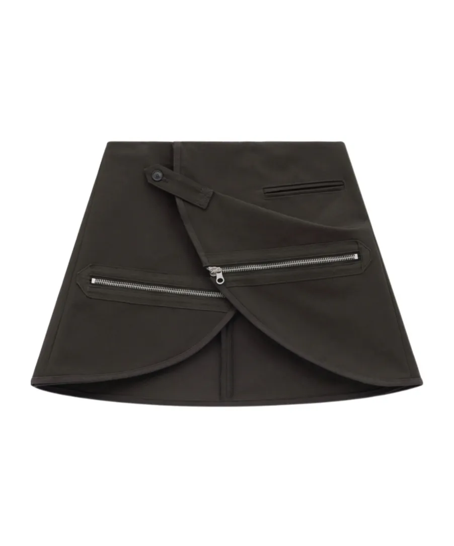 Modular Cotton Miniskirt
