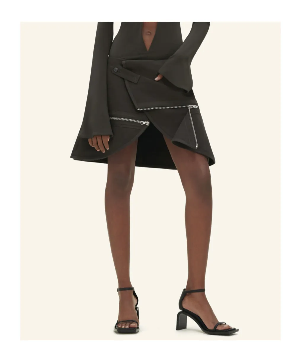Modular Cotton Miniskirt