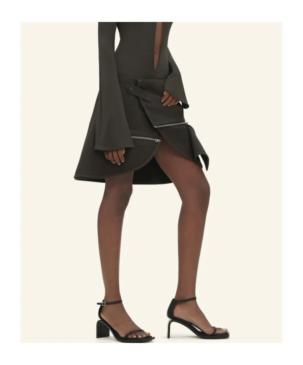 Modular Cotton Miniskirt