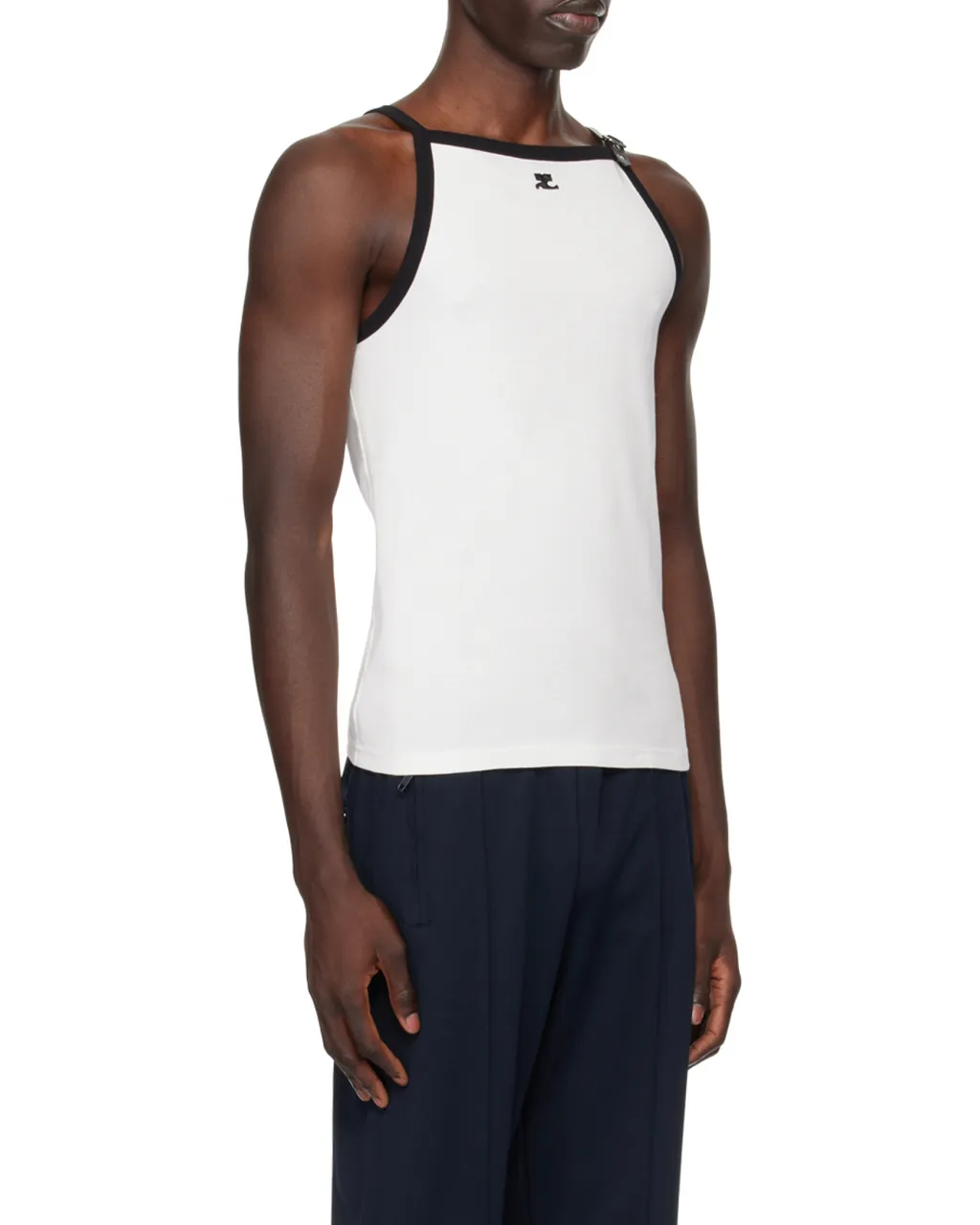 Buckle Contrast Tank Top