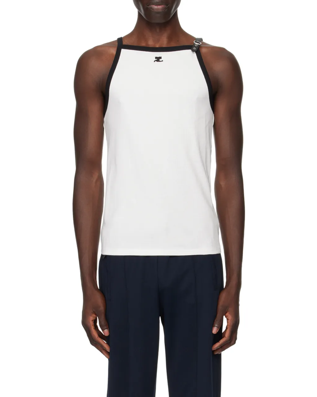 Buckle Contrast Tank Top