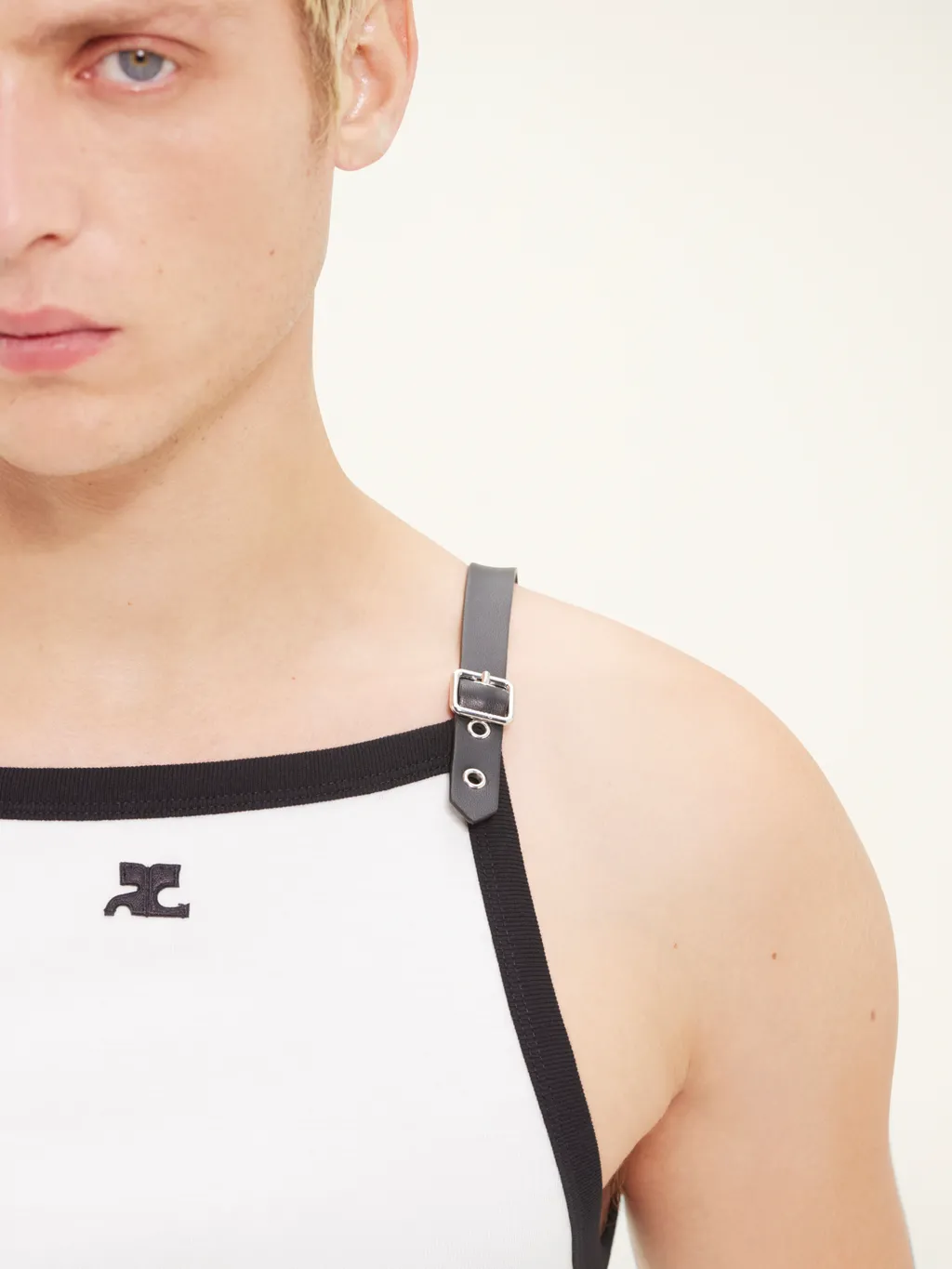 Buckle Contrast Tank Top