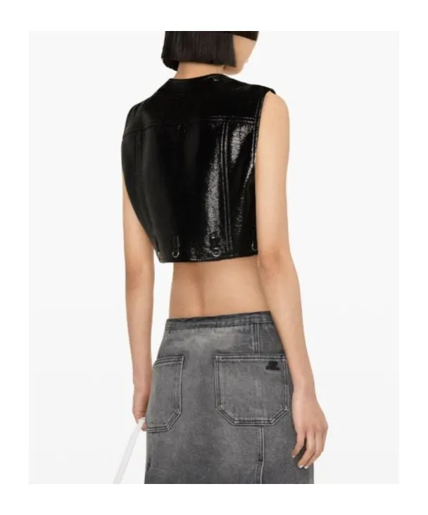 Multiflex Vinyl Cropped Vest