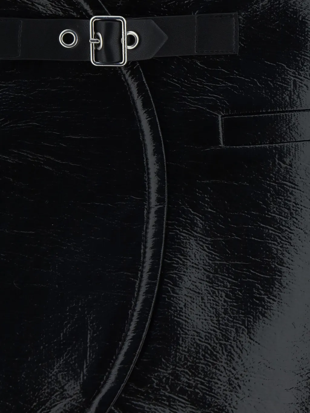 Ellipse Vinyl Mini Skirt
