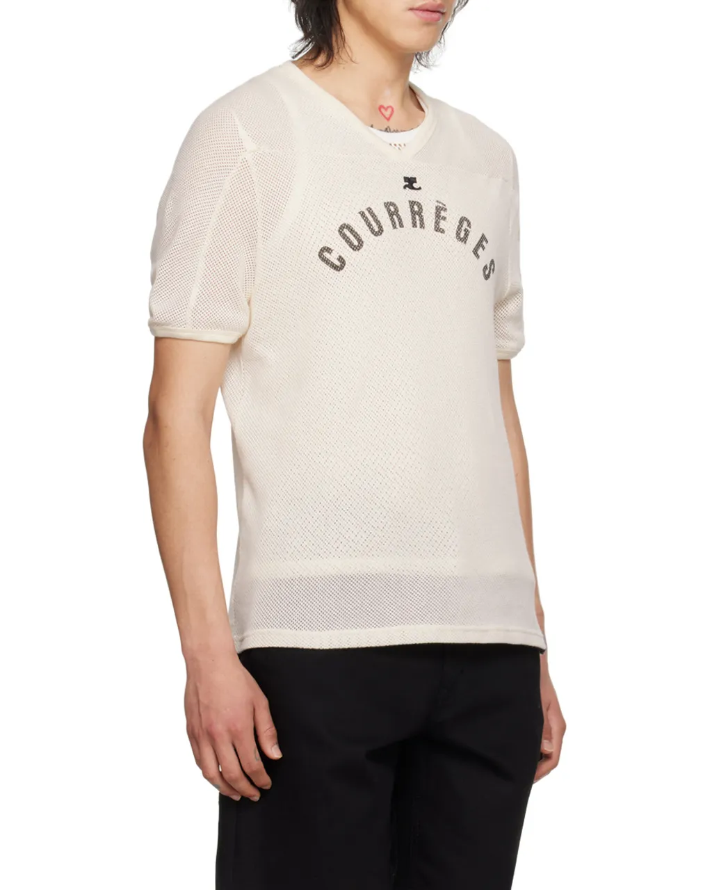 Logo Printed Mesh T-Shirt