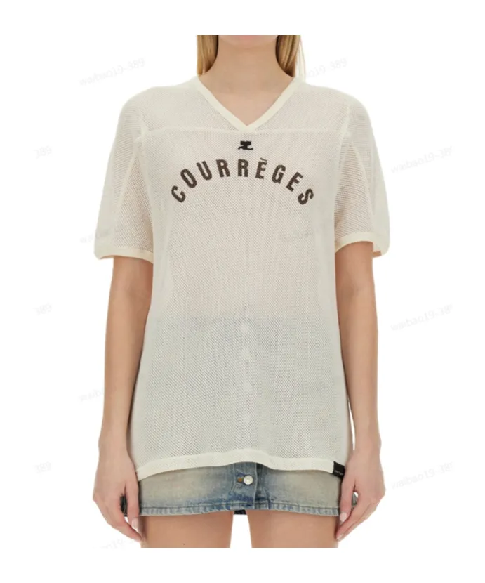 Logo Printed Mesh T-Shirt