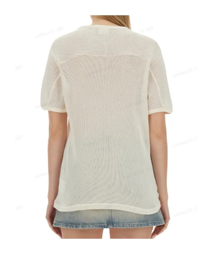 Logo Printed Mesh T-Shirt